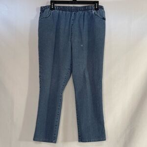 Chic Women’s Plus Comfort Collection Jeans – Elastic Waist – Size 16P – GUC